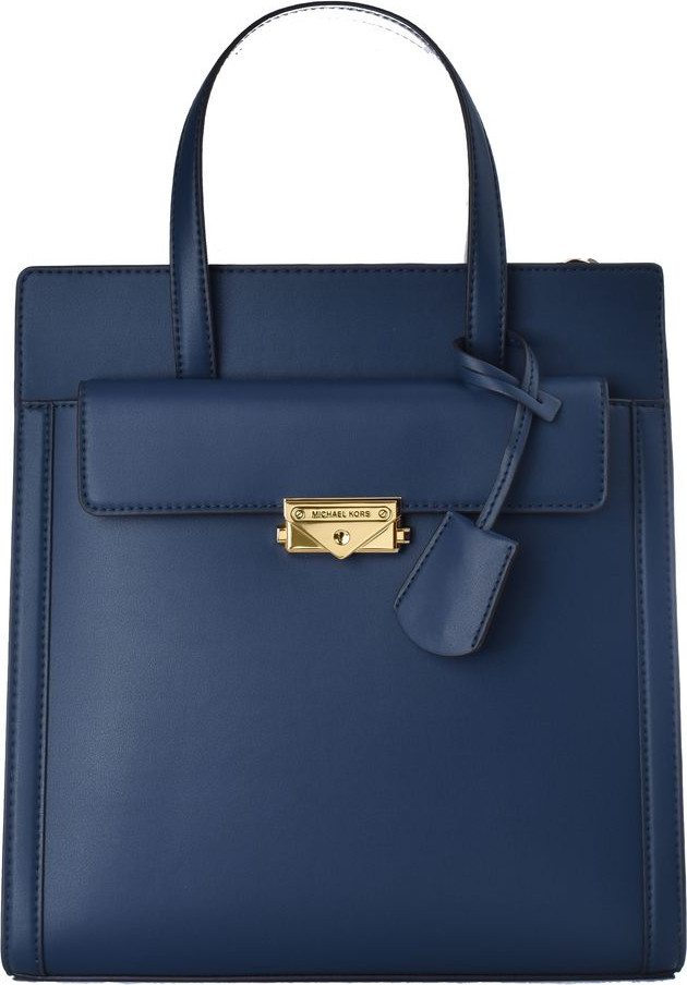 Blue Leather Handbag Michael Kors