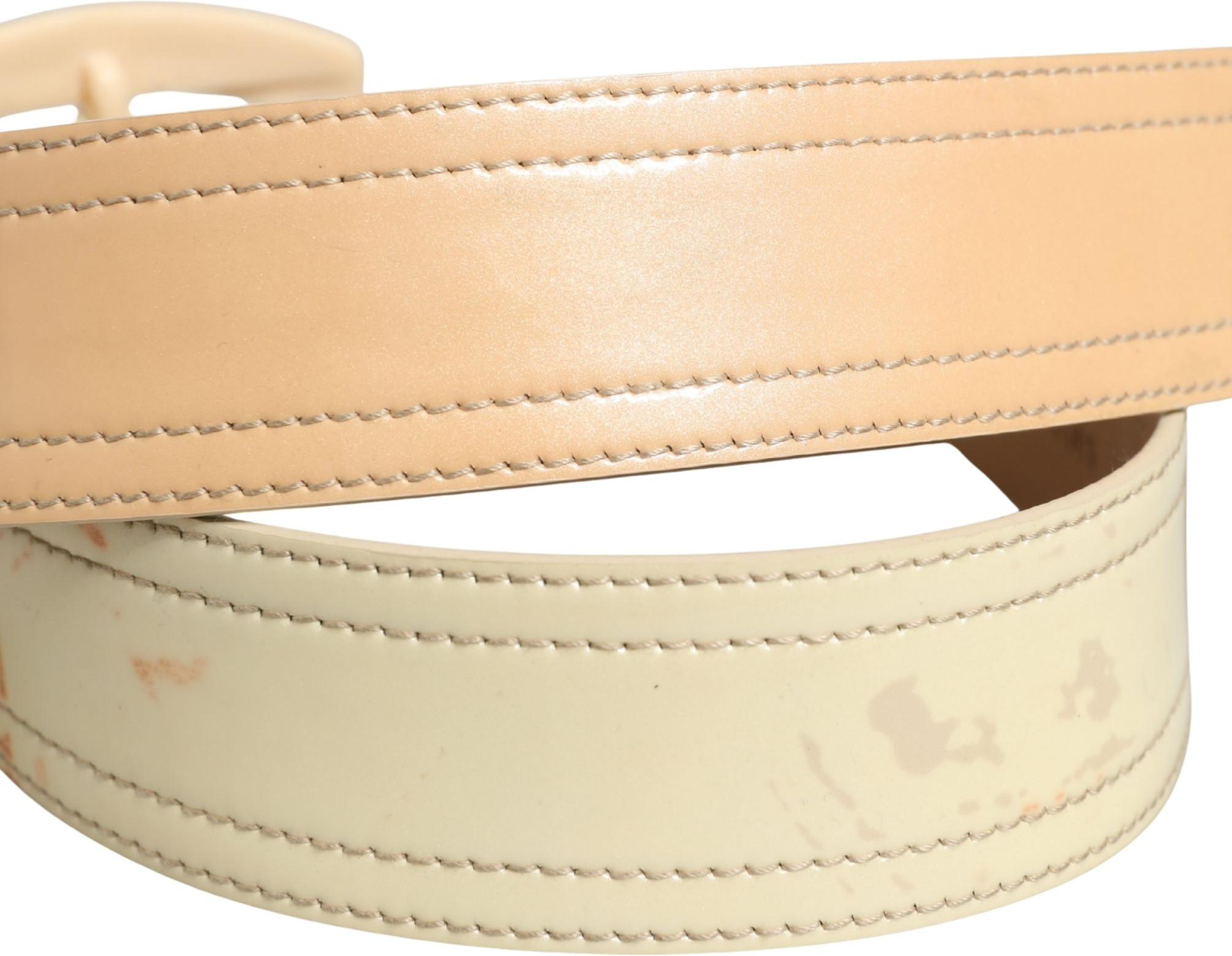 Leather Logo Wide Waist Belt Prada