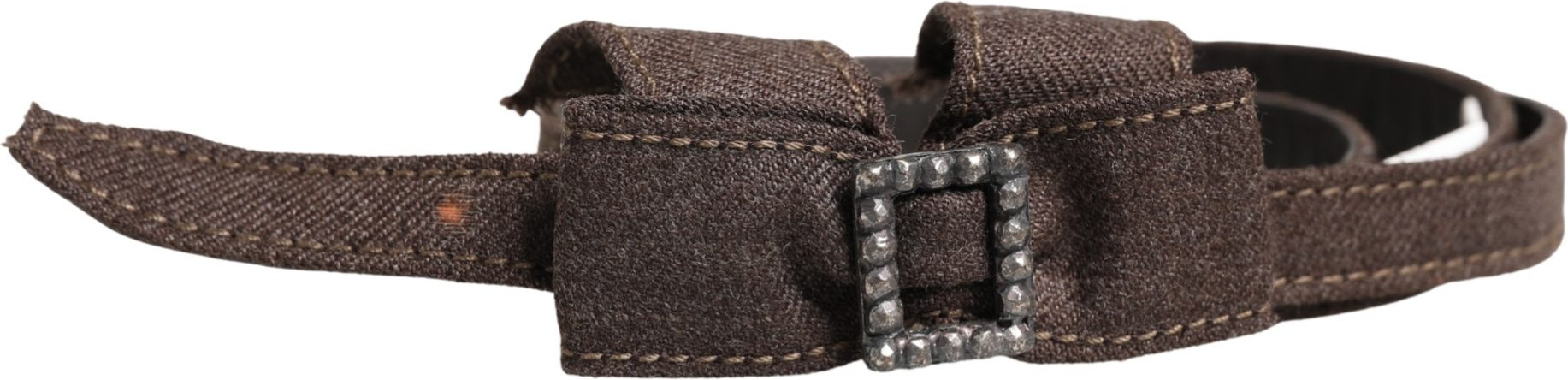Dark Brown Wool Belt by Ermanno Scervino