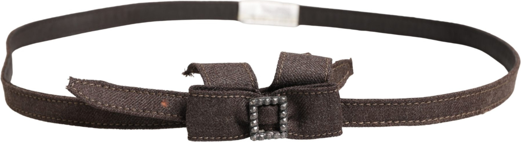 Dark Brown Wool Belt by Ermanno Scervino