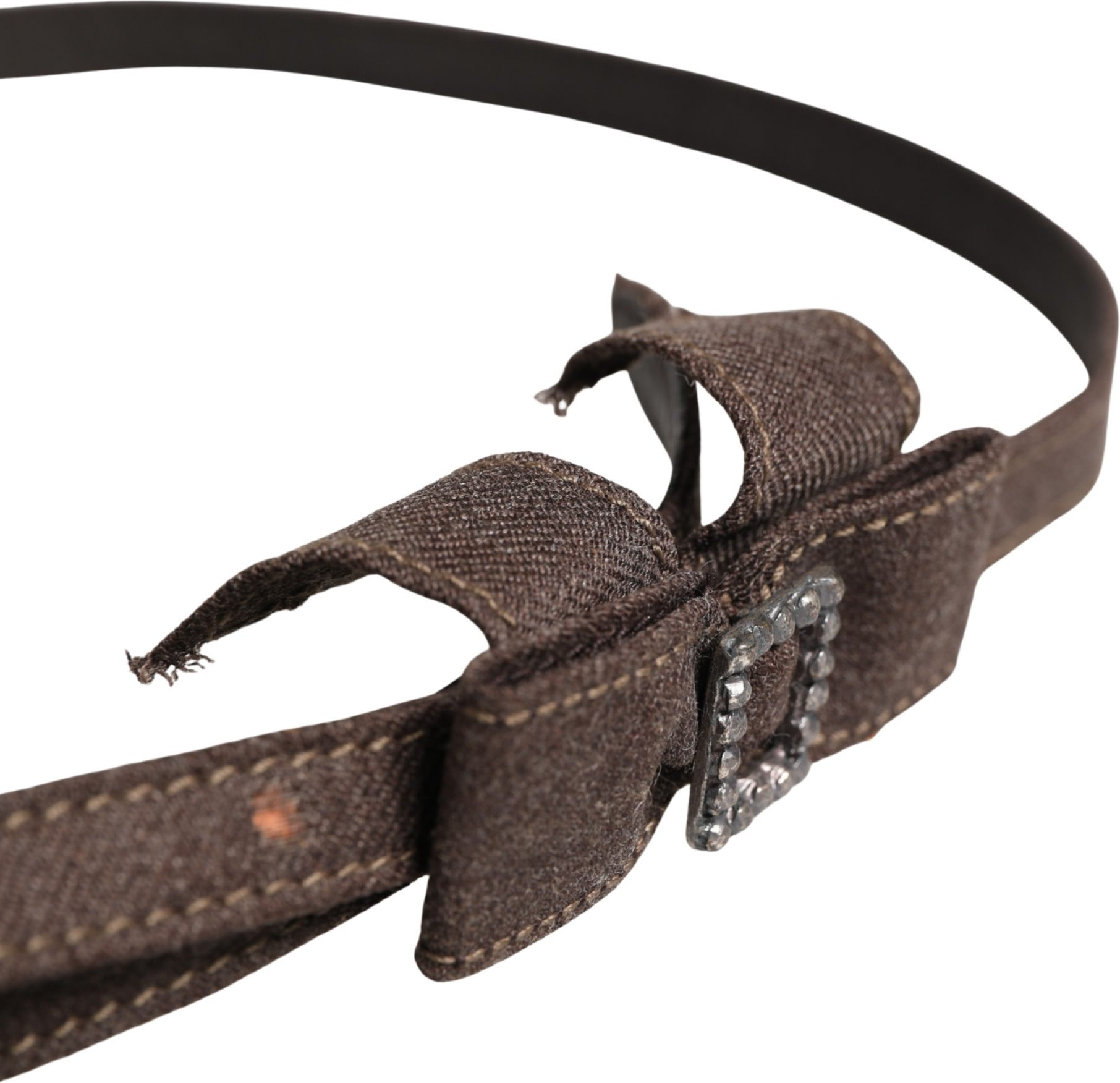 Dark Brown Wool Belt by Ermanno Scervino