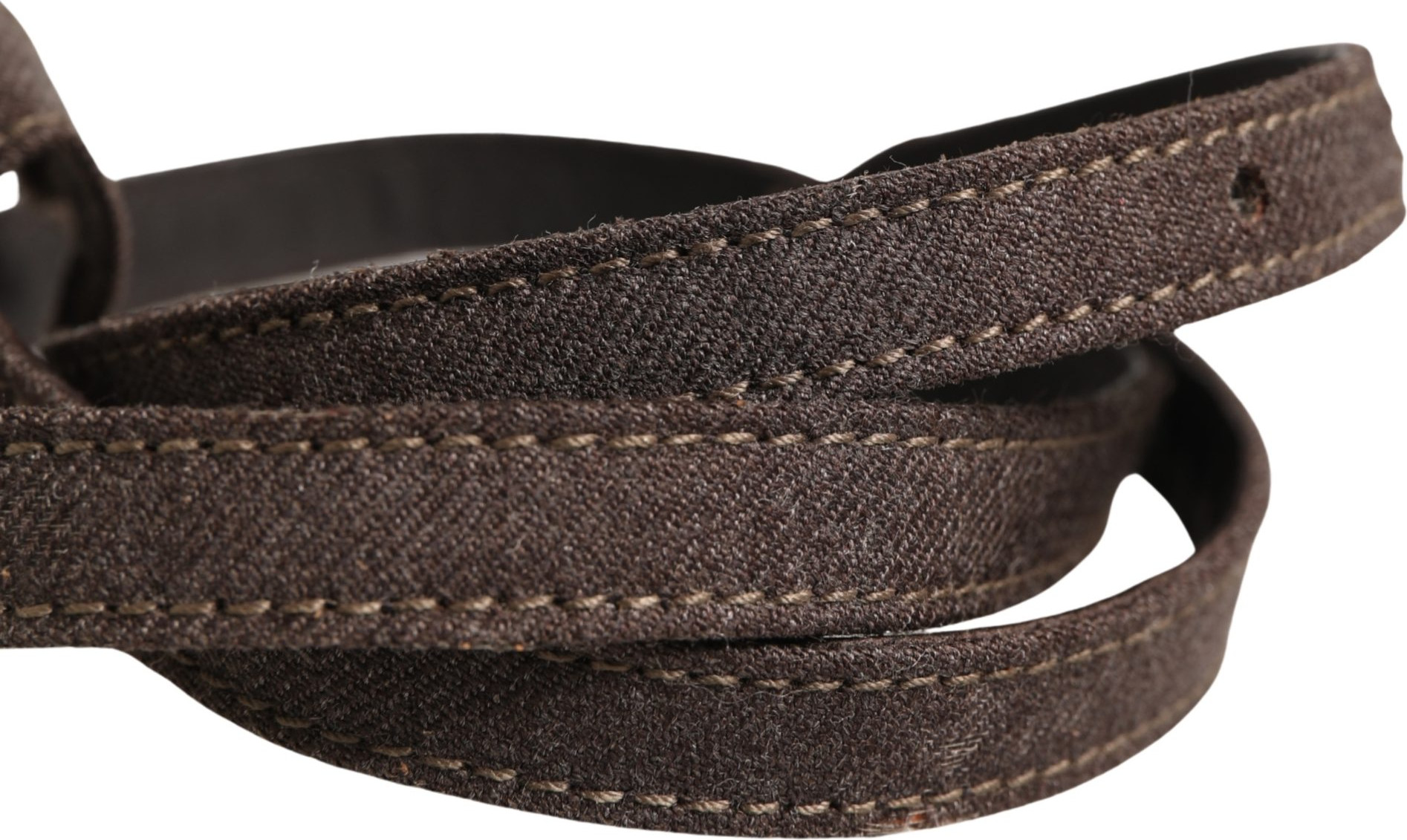 Dark Brown Wool Belt by Ermanno Scervino