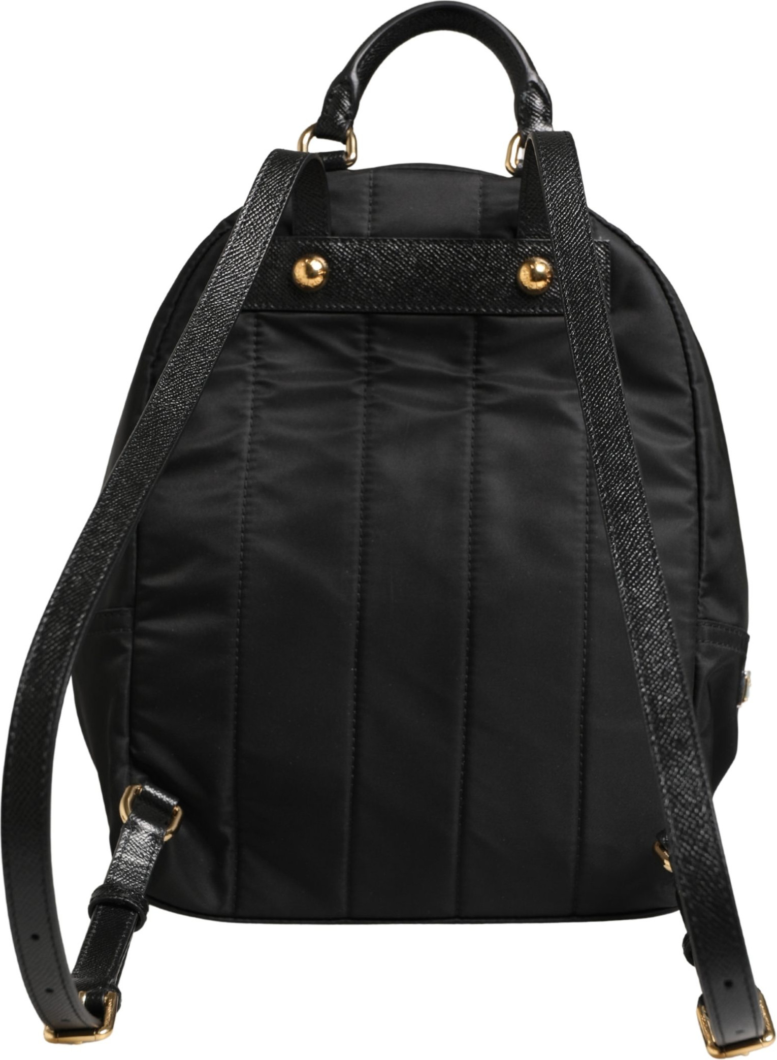 Bag VULCANO Black Nylon #DGFAMILY Embellished Backpack Bag Dolce & Gabbana