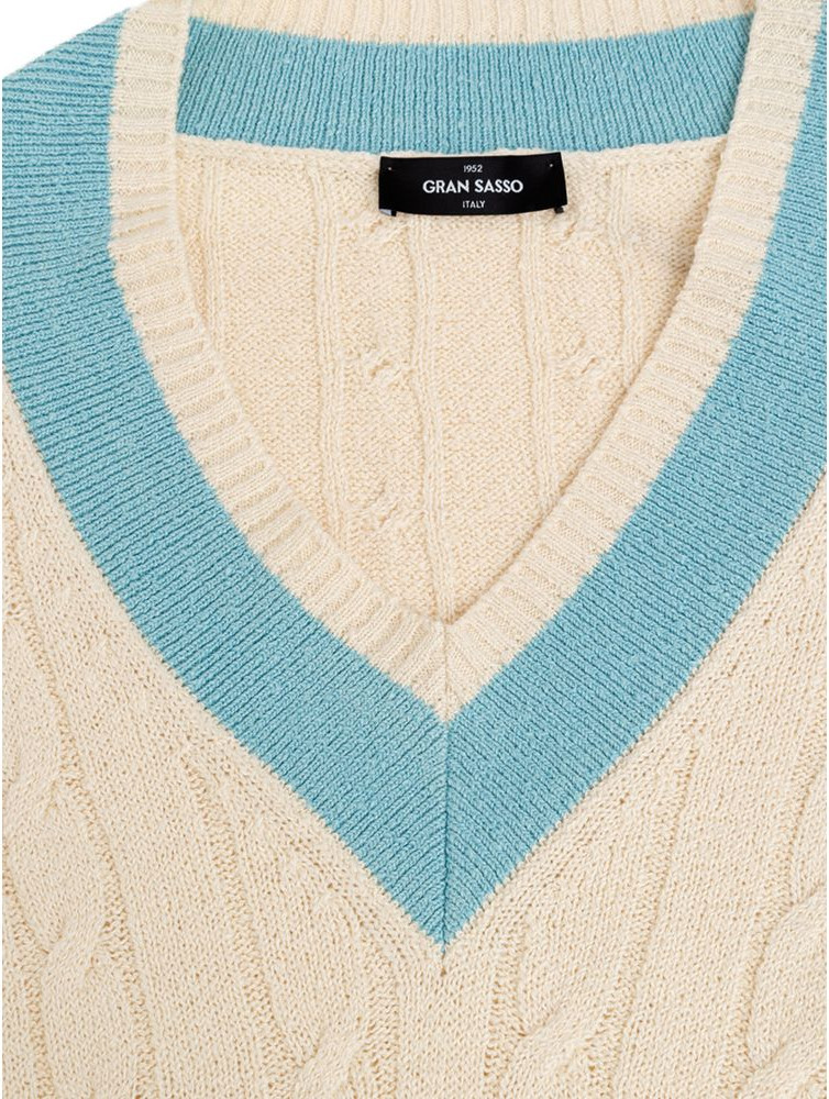 White Cotton Sweatshirt Gran Sasso