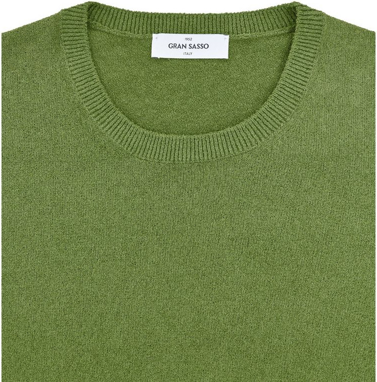 Green Cotton T-Shirt Gran Sasso