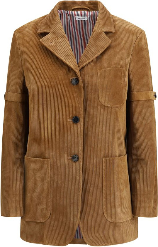 Coat Beige Calf Leather Bos Taurus