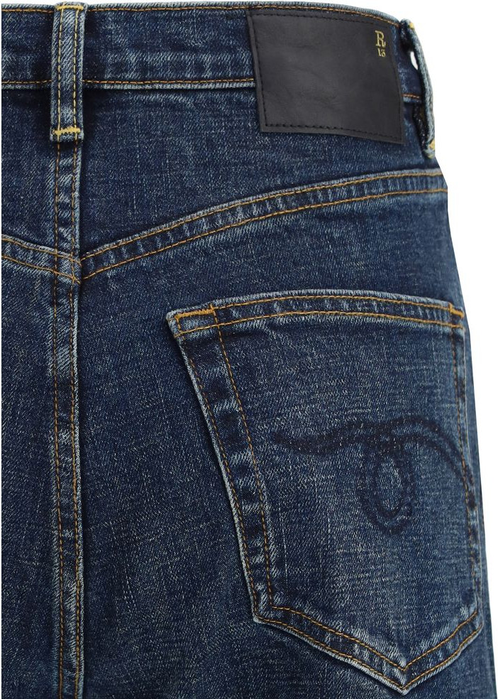 Blue Cotton Straight-Leg Jeans R13
