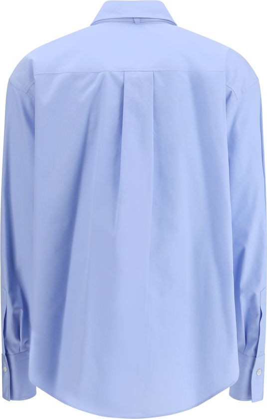 Blue Cotton Dress Shirt Brunello Cucinelli