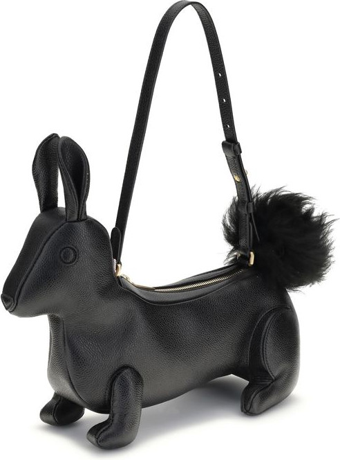 Black Calf Leather Bos Taurus Shoulder Bag