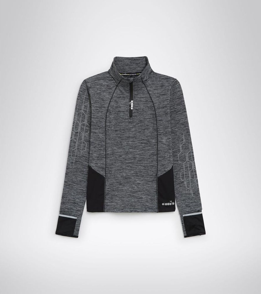 Black Polyester Sweatshirt