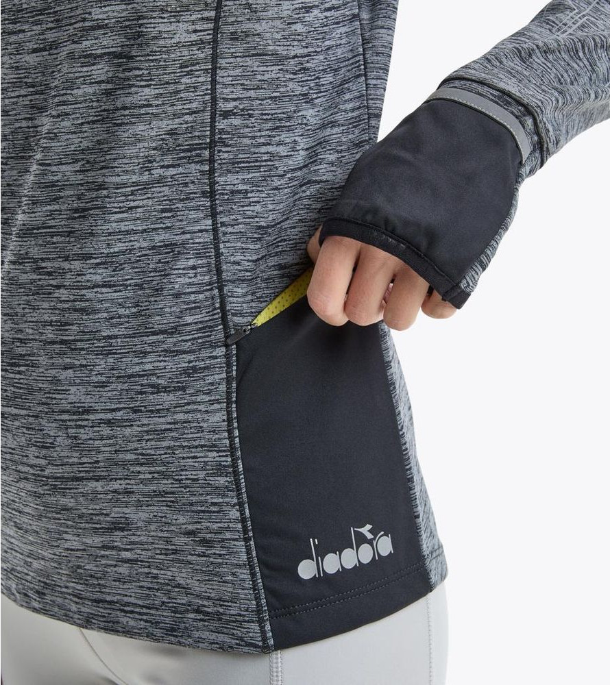 Black Polyester Sweatshirt