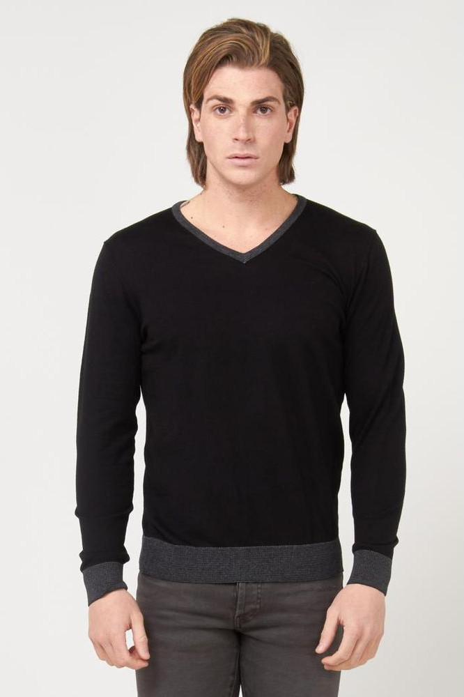 Black Cotton Sweatshirt