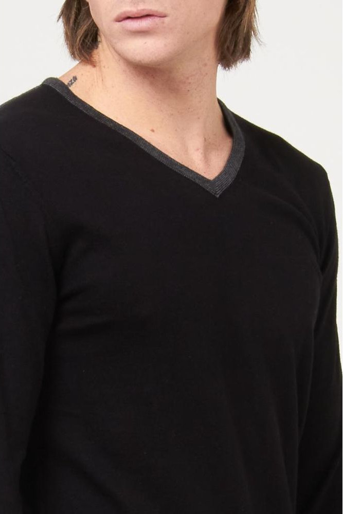 Black Cotton Sweatshirt