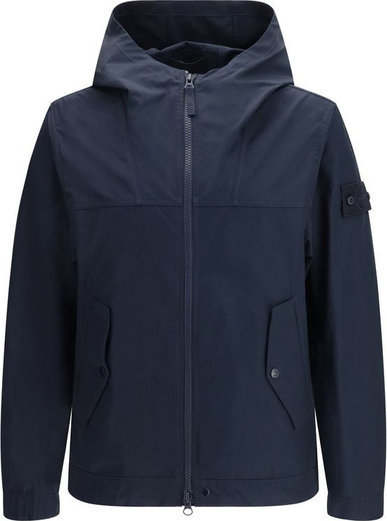 Blue Polyester Coat