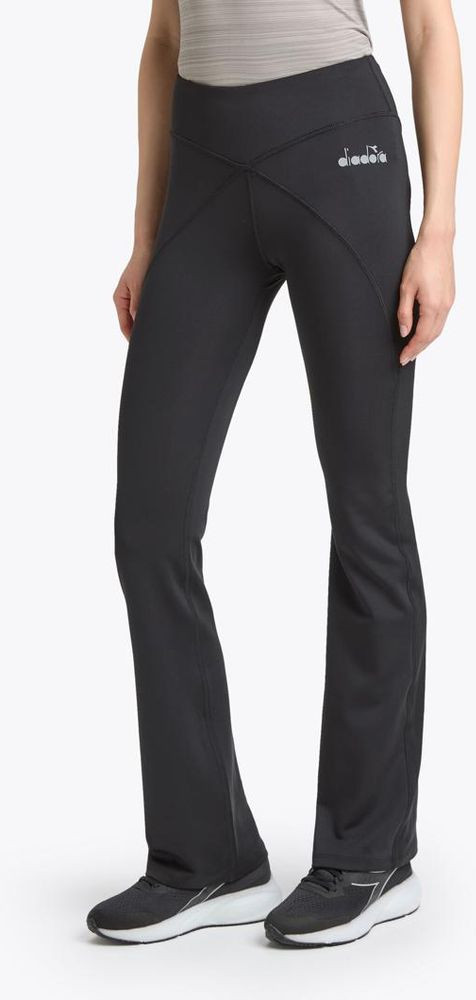 Black Polyester Athletic Pants by Diadora
