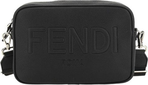 Черная хлопковая сумка через плечо Fendi