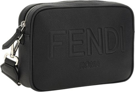 Черная хлопковая сумка через плечо Fendi
