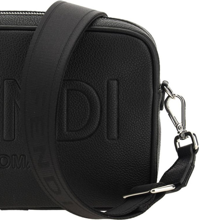 Черная хлопковая сумка через плечо Fendi