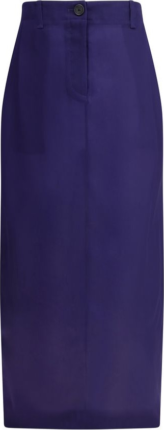 Multicolor Silk Midi Skirt Khaite