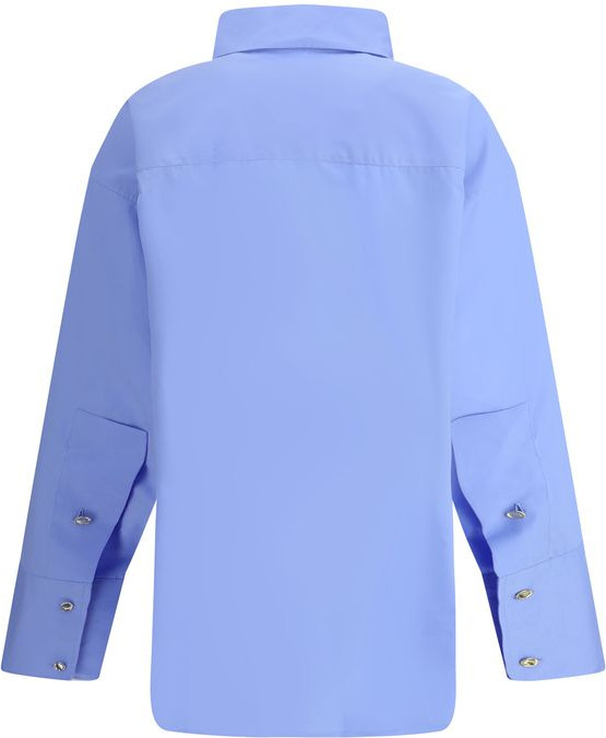 Blue Cotton Dress Shirt by Darkpark