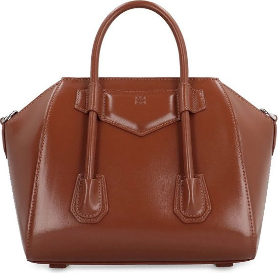Коричневая кожаная сумка Givenchy