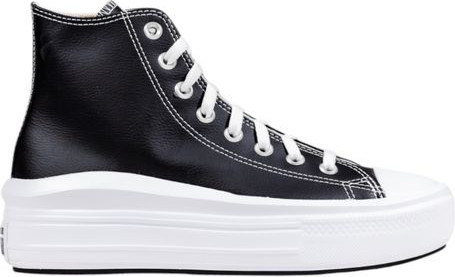 Black Synthetic Platform Sneakers Converse