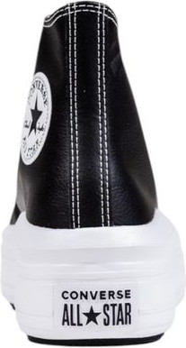 Black Synthetic Platform Sneakers Converse