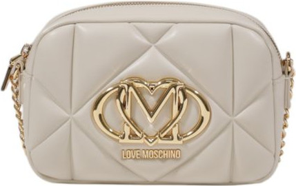 Бежевая полиэтиленовая сумка LOVE MOSCHINO