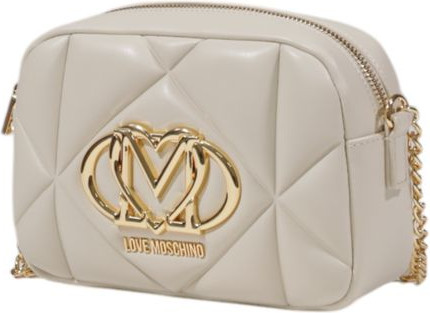 Бежевая полиэтиленовая сумка LOVE MOSCHINO