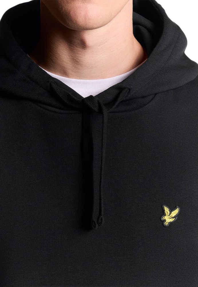 Черная хлопковая толстовка Lyle & Scott