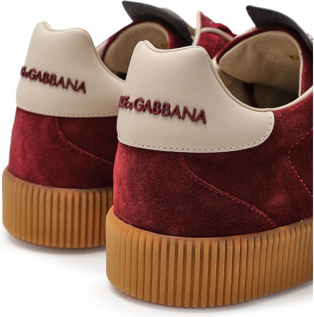 White Leather Low Top Sneakers Dolce & Gabbana