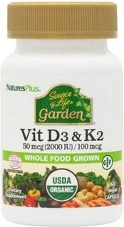 Vitamin D3 und K2 Nahrungsergänzungsmittel Nature's Plus