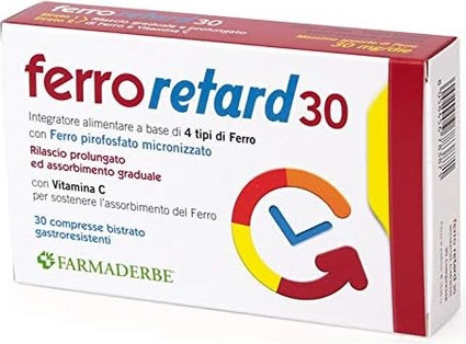 Farmaderbe Ferro Retard Nahrungsergänzungsmittel
