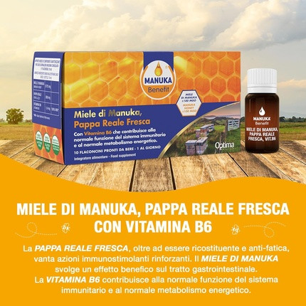 Manuka Benefit Fresh Royal Jelly Manuka Honig Vitamin B6 10 Fläschchen à 10 ml