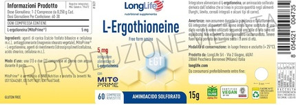 Longlife Lergothioneine Schwefelhaltige Aminosäure Mitoprime
