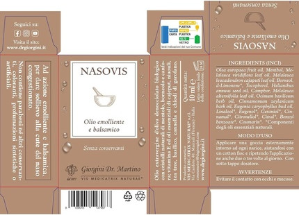 Nasovis Emollient and Balsamic Oil Dr. Giorgini