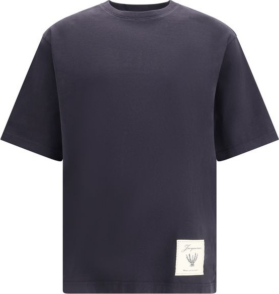 Синяя хлопковая футболка Jacquemus