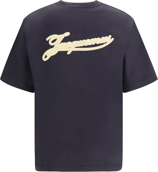 Синяя хлопковая футболка Jacquemus