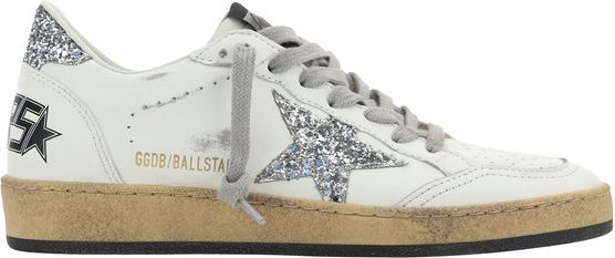 Golden Goose oq teri zamshidan tikilgan pastki modalli krossovkalar