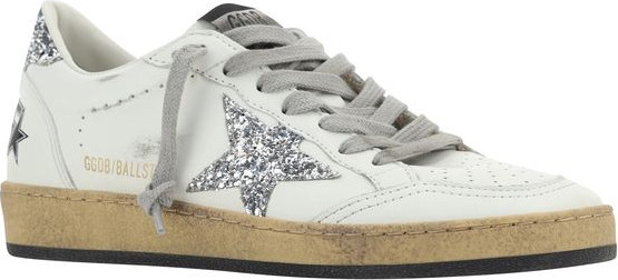 Golden Goose oq teri zamshidan tikilgan pastki modalli krossovkalar