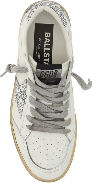 Golden Goose oq teri zamshidan tikilgan pastki modalli krossovkalar