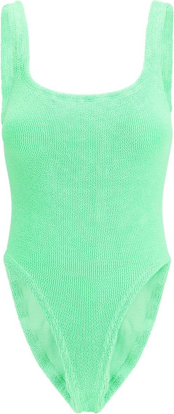 Bicolor Polyester One-Piece Swimsuit Hunza G