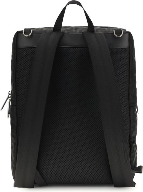 Black Nylon Backpack Fendi