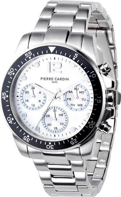 Gray Stainless Steel Dress Watch Pierre Cardin