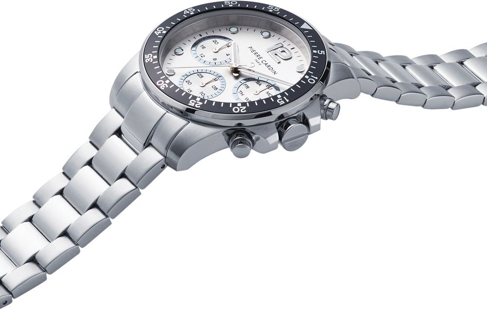 Gray Stainless Steel Dress Watch Pierre Cardin