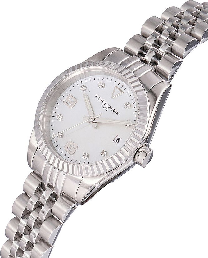 Pierre Cardin Gray Stainless Steel Dress Watch