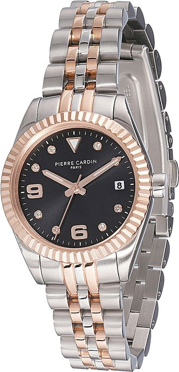 Gray Stainless Steel Dress Watch Pierre Cardin