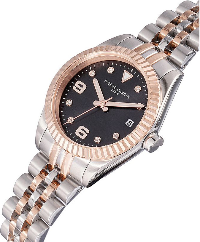 Gray Stainless Steel Dress Watch Pierre Cardin