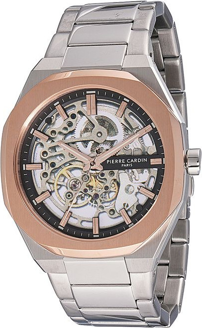 Gray Stainless Steel Dress Watch Pierre Cardin