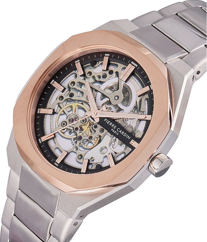 Gray Stainless Steel Dress Watch Pierre Cardin